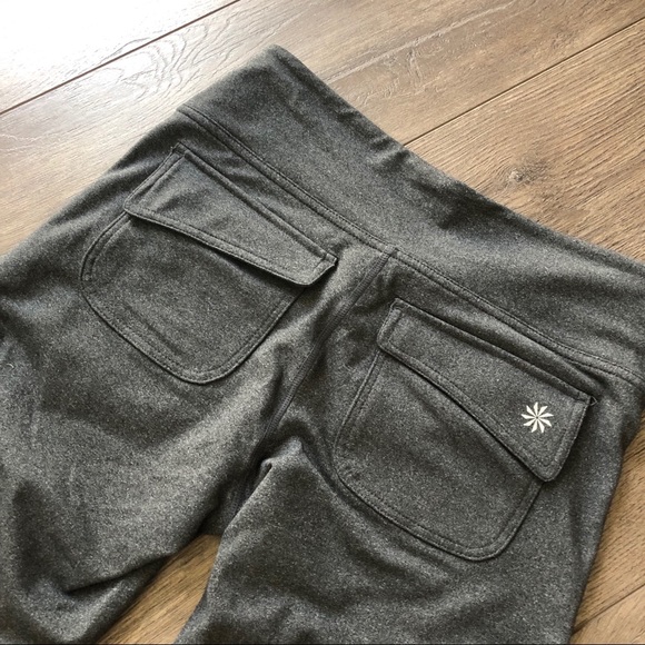 Gray Athleta Tights Pants with Pockets - Picture 5 of 5